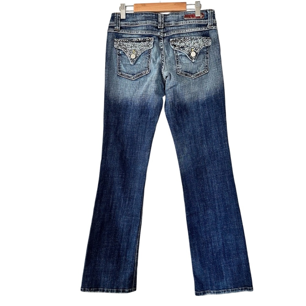 Flying Monkey Jeans Y2K Vintage Bootcut Rhinestone Low Rise  Size 9